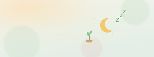 Une lune, des Zzz et une petite pousse : un sommeil de qualité nourrit la croissance.