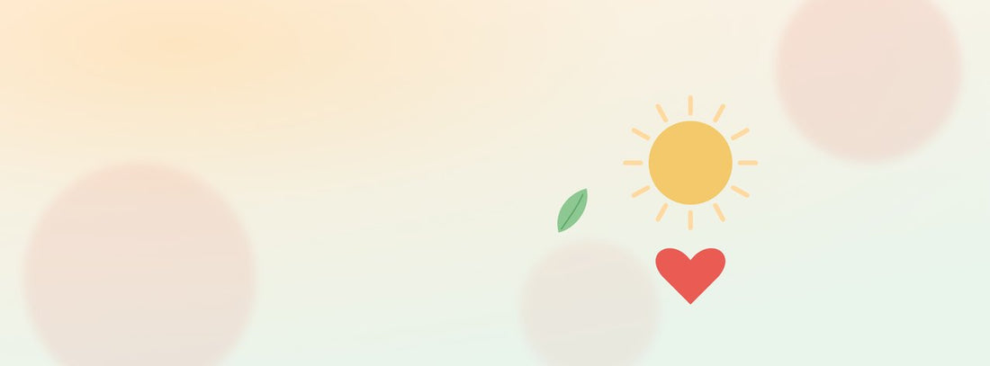 Un lever de soleil et un cœur : un quotidien apaisé pour toute la famille.